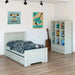 מיטת נוער מעוצבת דגם גלבוע עם מיטת חבר ומגירות - Asherian | אשריאן רהיטים