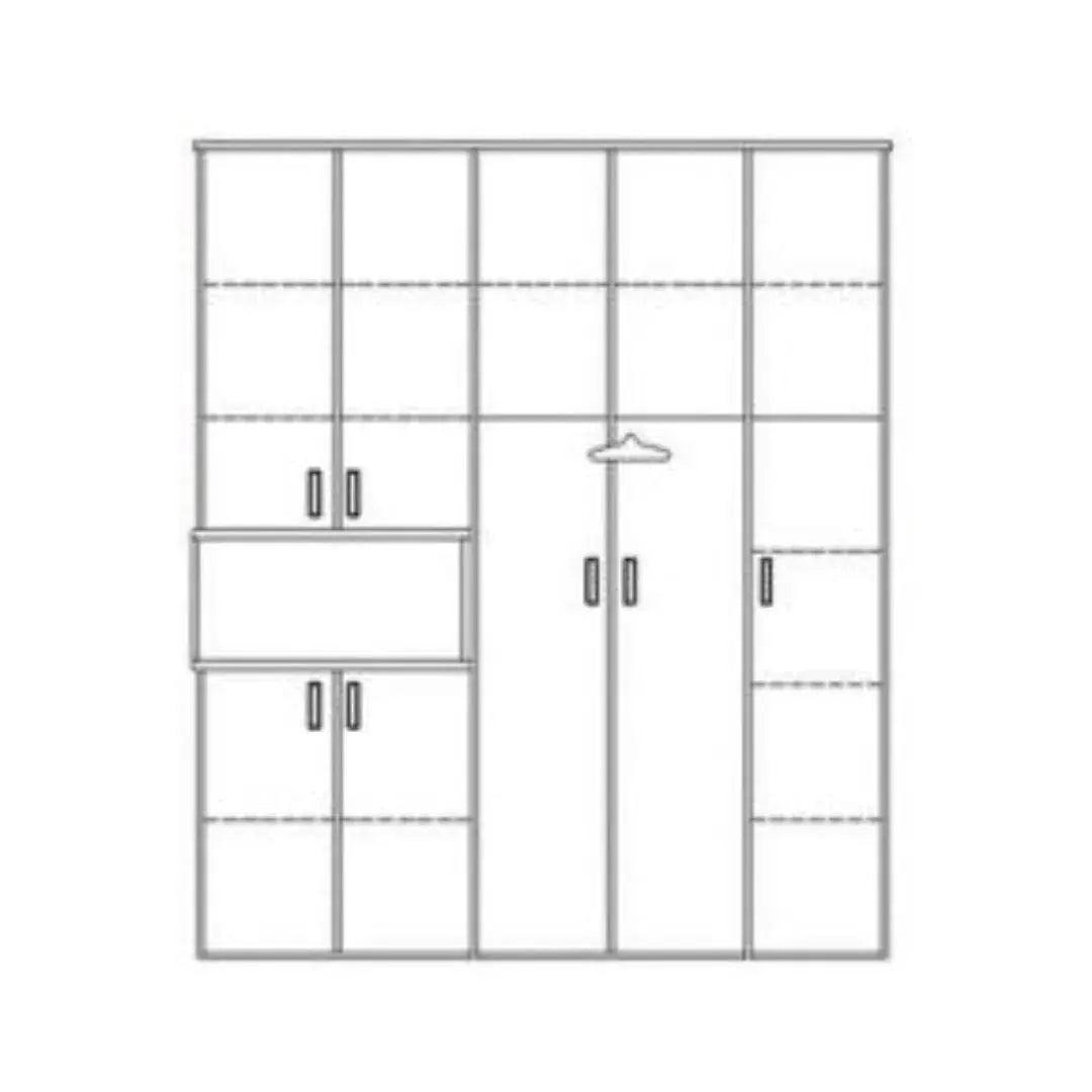 Air | ארון בגדים במראה נקי עם נישה פתוחה ומגירות - - אשריאן | ASHERIAN