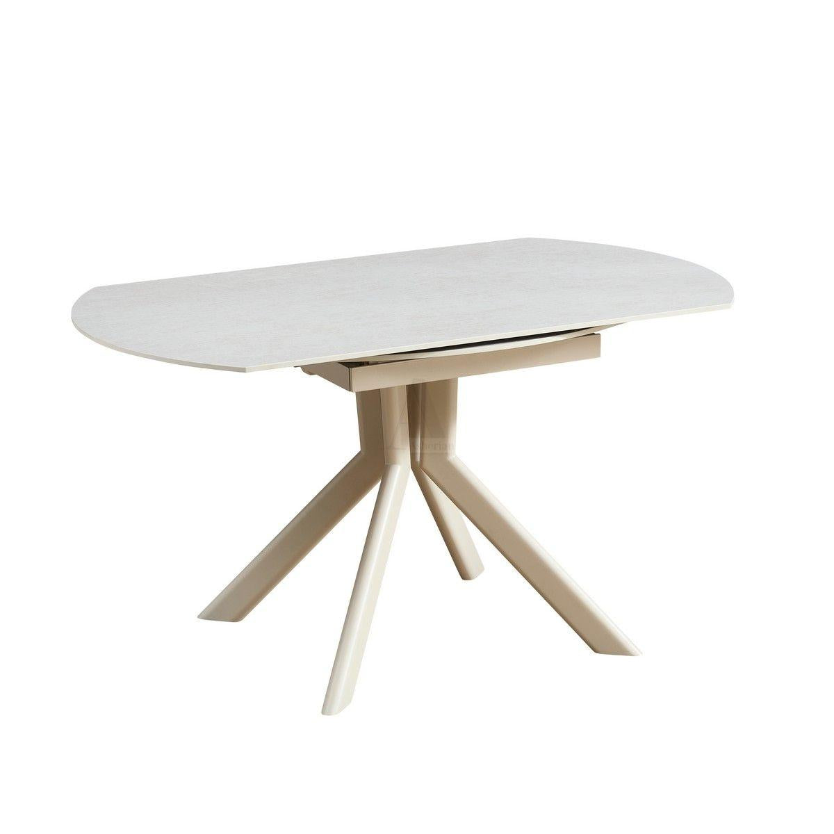 SONNA | שולחן אוכל מודרני מסתובב רגל סהרה