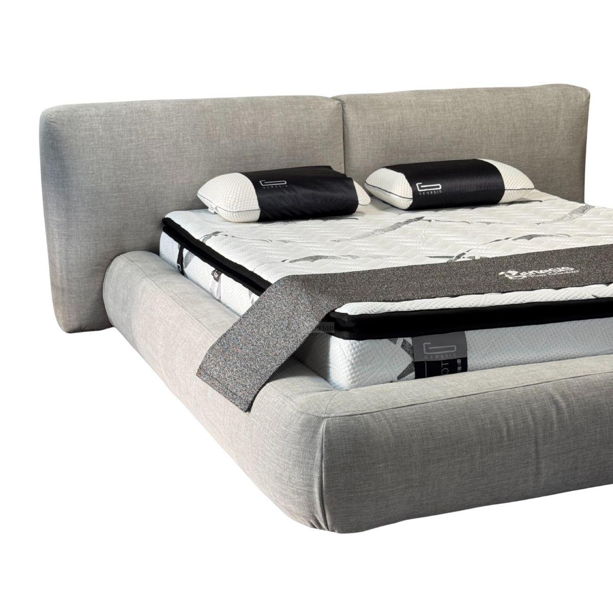 LUNE | מיטה זוגית מרופדת בעיצוב מודרני ורך