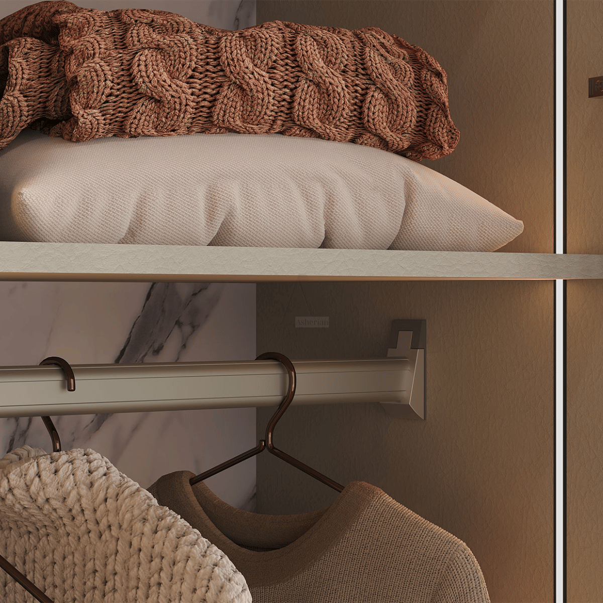 NOVA | ארון פתיחה מודרני עם תאורה פנימית בעיצוב נקי