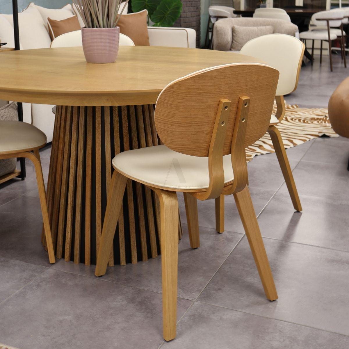 SWIFT | כסא אוכל מעץ מלא בעיצוב בוהו שיק