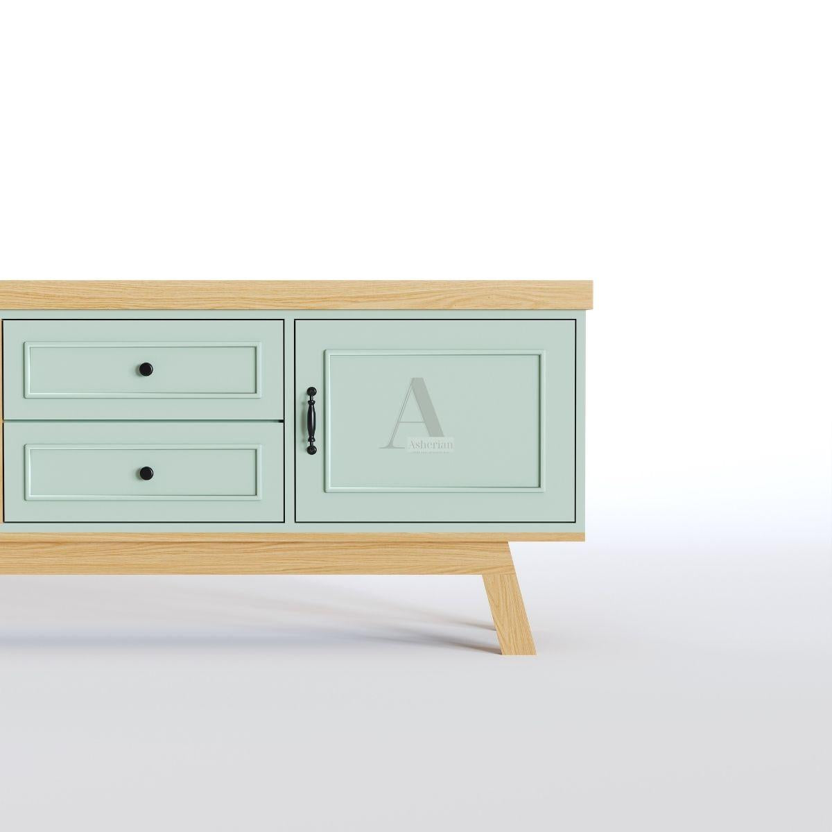 ART | מזנון כפרי־עדין עם מגירות ומדפים פתוחים בעיצוב ייחודי