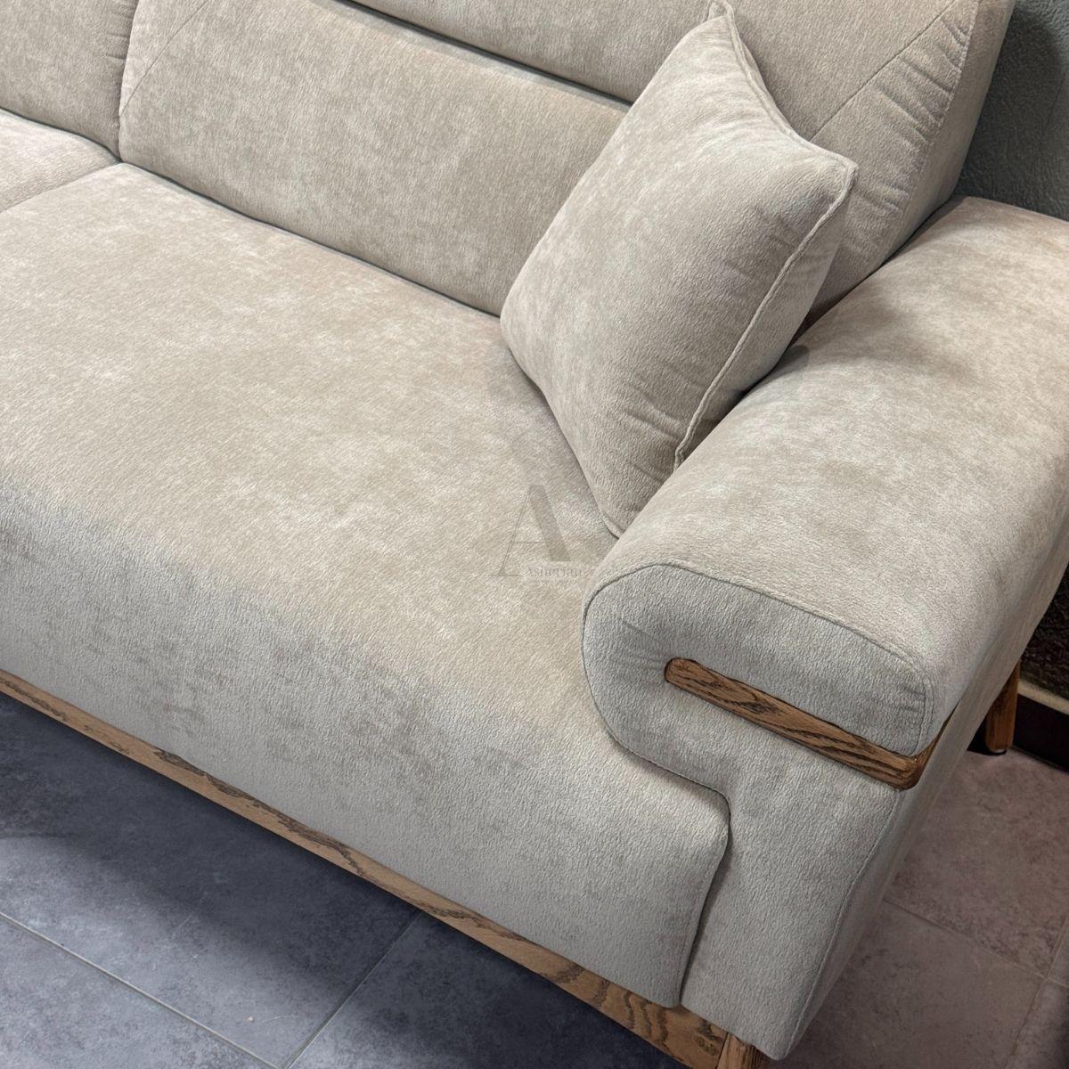 LIMA | ספה מפנקת לסלון עם הטבעת עץ ייחודית