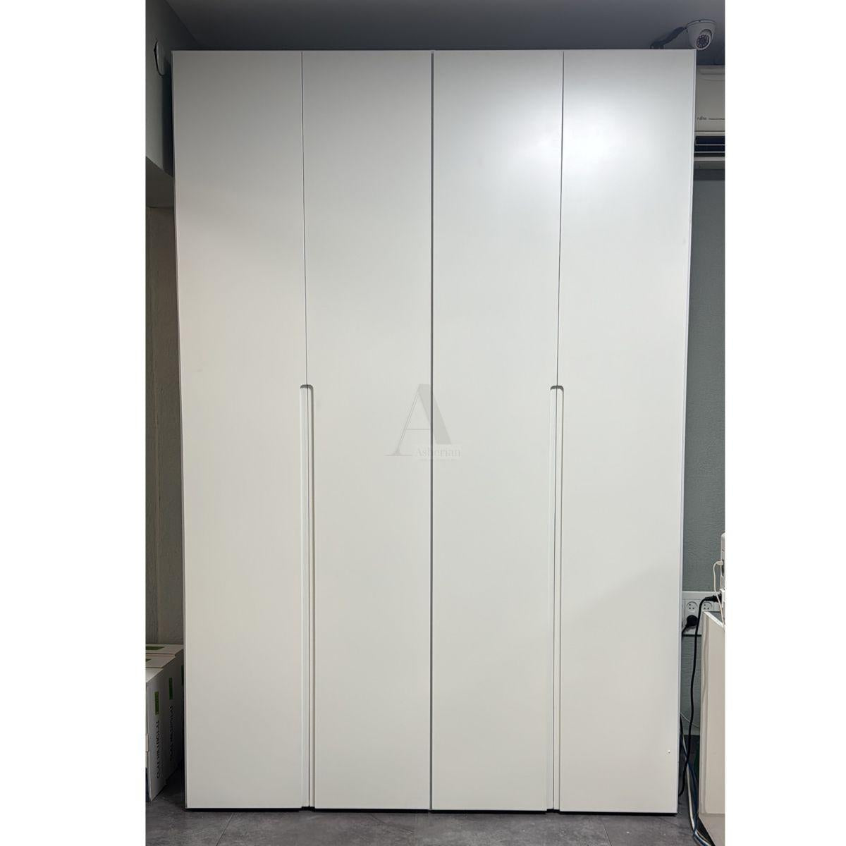 PLATINA | ארון פתיחה מודרני עם דלתות צבע וידיות אינטגרליות