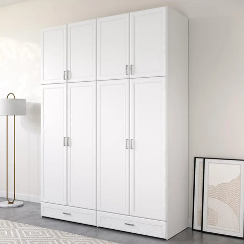 DARIA | ארון בגדים סנדוויץ׳ מעוצב עם דלתות מחולקות ומגירות