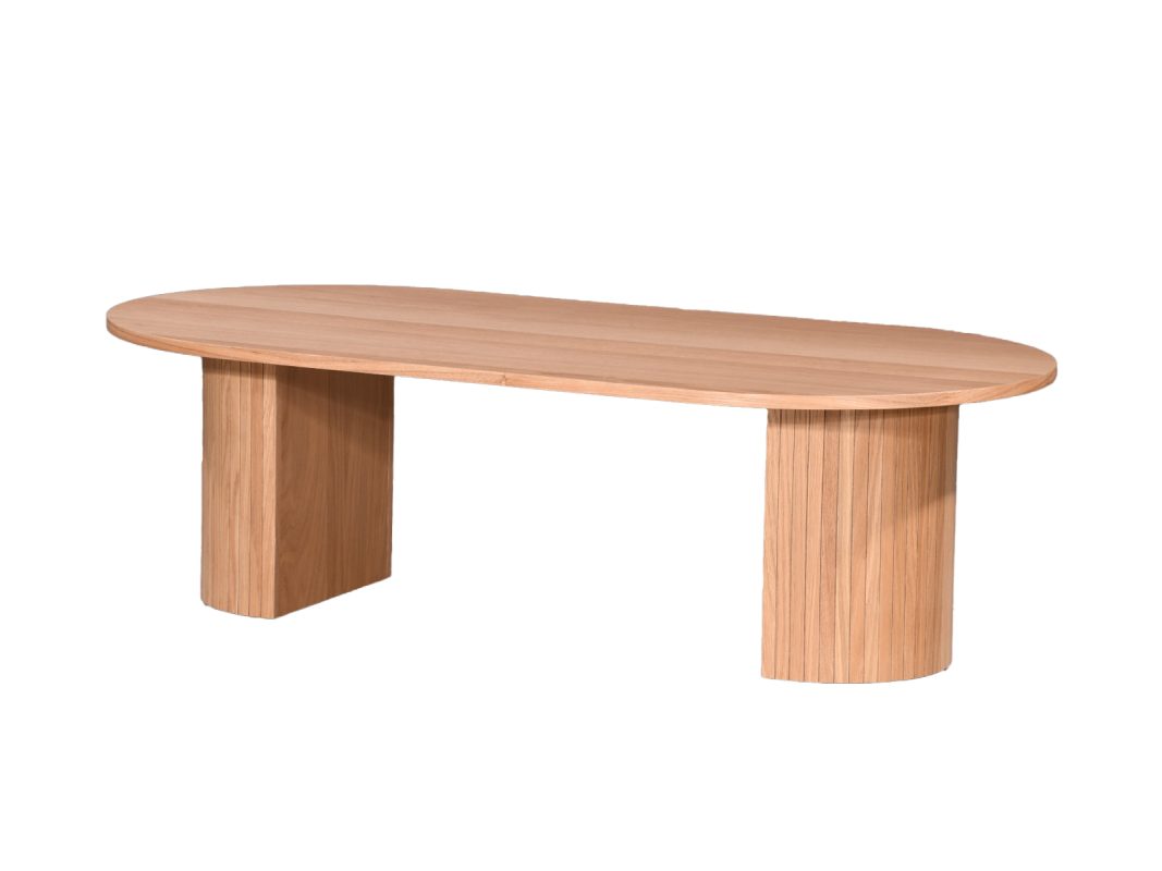 VERO | שולחן סלון אובלי בעיצוב נורדי עדין