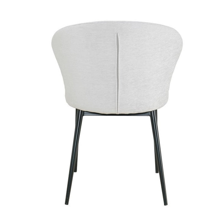 Clam | כסא אוכל מעוצב בסגנון צדפה עם תפרים אנכיים