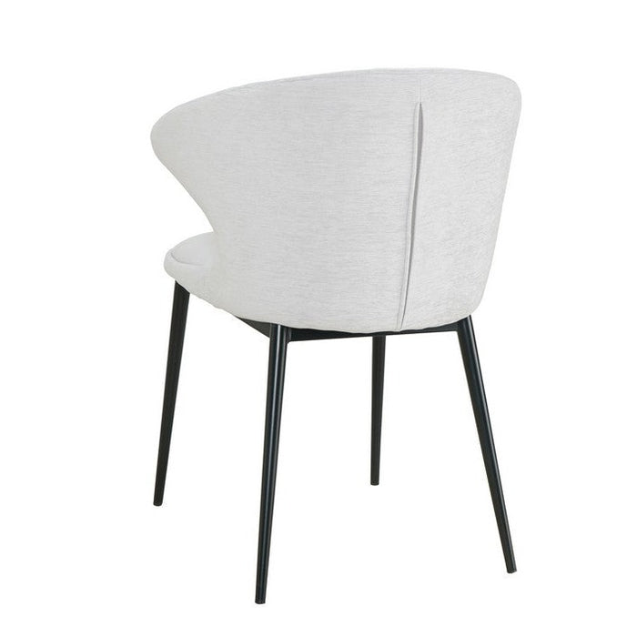 Clam | כסא אוכל מעוצב בסגנון צדפה עם תפרים אנכיים