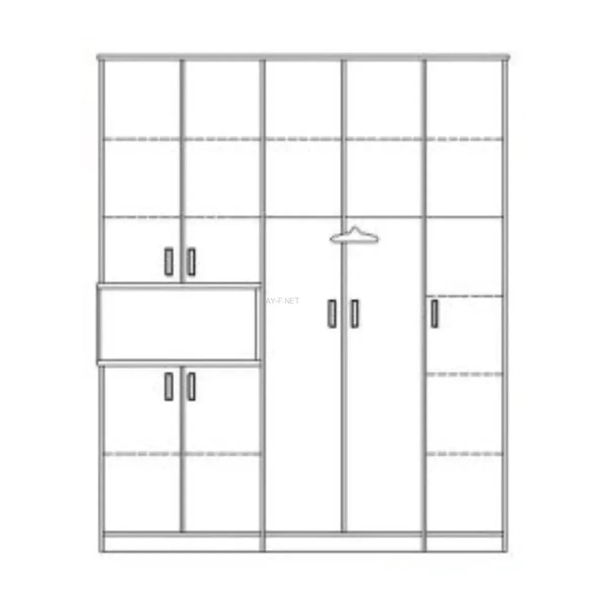 Space | ארון פתיחה מודולרי עם נישה בעיצוב מודרני -    - אשריאן | ASHERIAN