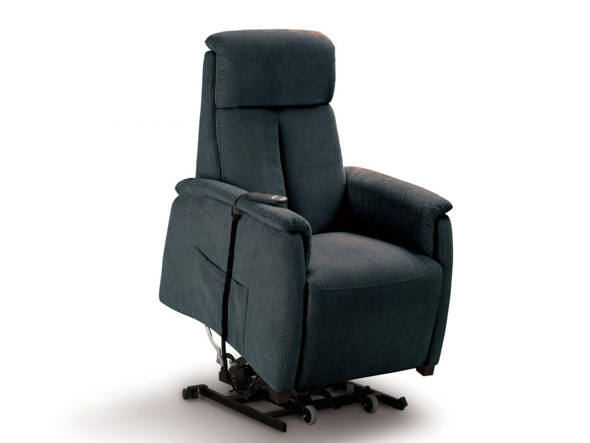 ASIA | כורסת סטנד אפ מעוצבת מבד ד"ר גב - קימה אפור כהה  - אשריאן | ASHERIAN