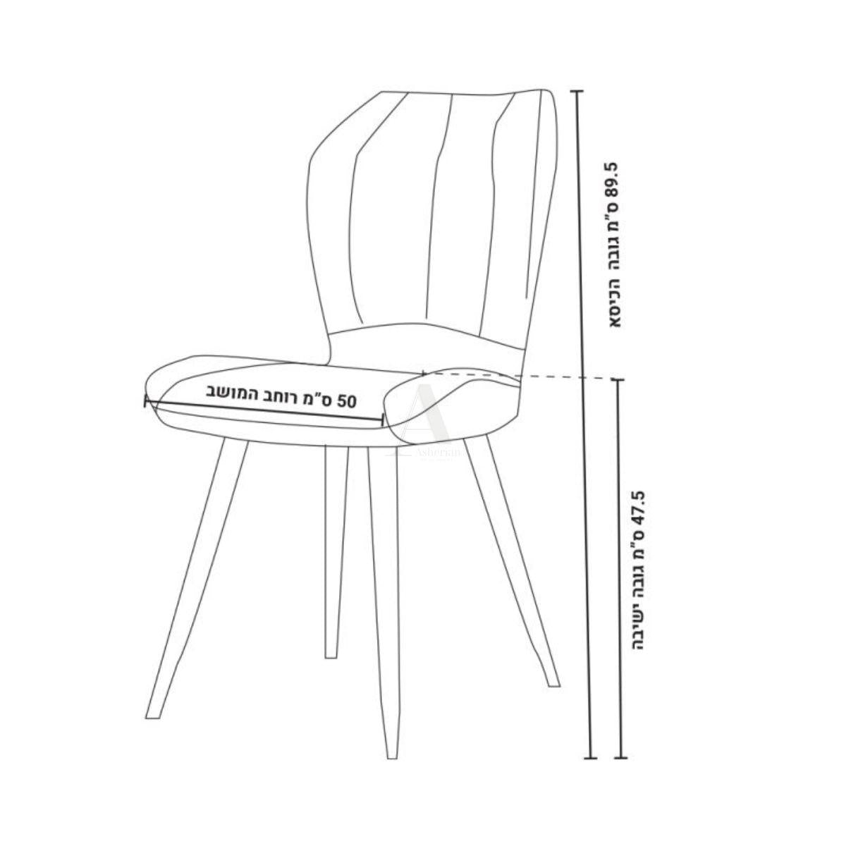 BLAIR | כסא אוכל מודרני מרופד בדמוי עור