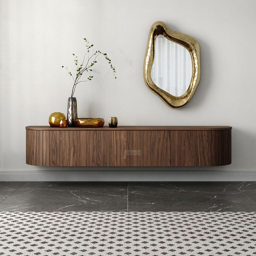 BOLT | מזנון פסים מודרני תלוי בגימור מעוגל