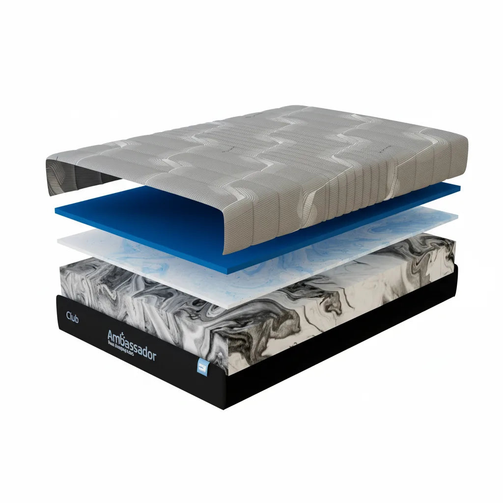 CLUB | מזרן קשיח ללא קפיצים עם שכבת ויסקו מקררת