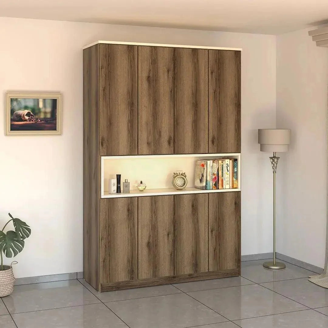 Center | ארון בגדים בעיצוב נקי נישה רחבה - 160 ס״מ - 4 דלתות   - אשריאן | ASHERIAN