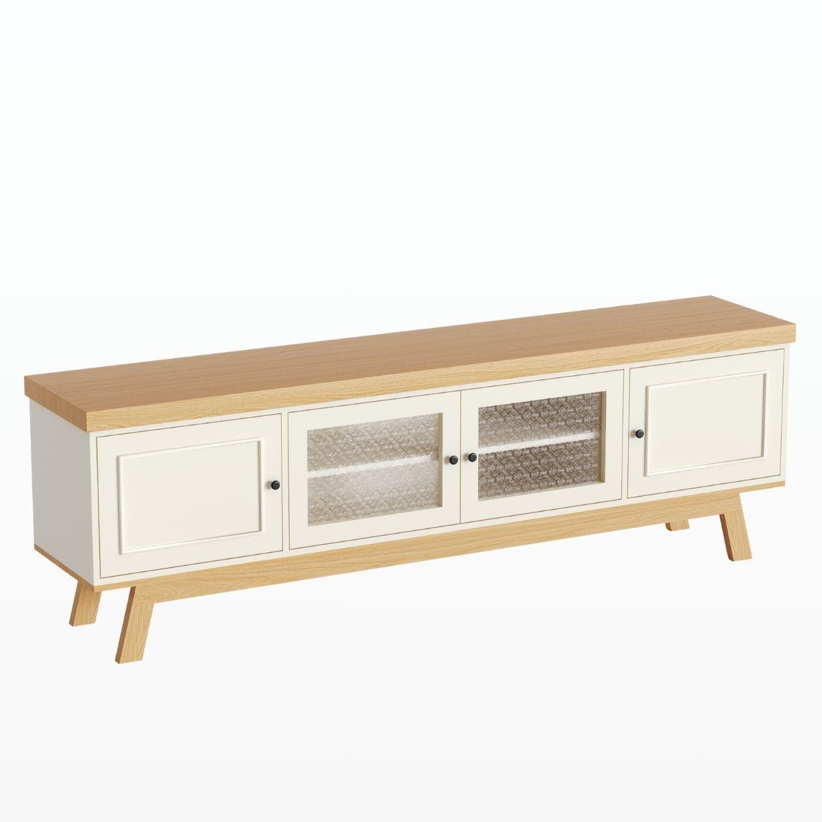 EDEN | מזנון כפרי־עדין עם זכוכית סבתא ושילובי עץ טבעיים