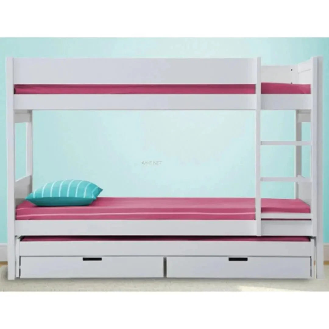 Ela | מיטת קומותיים מעץ מלא לילדים + מיטת חבר - עין חרוד -    - אשריאן | ASHERIAN