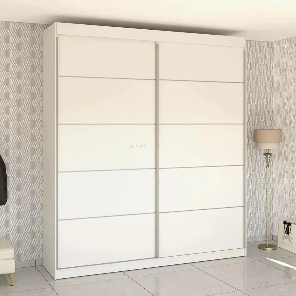 GOLAN | ארון הזזה איכותי בגובה 2.70 ועם 2 דלתות MDF -    - אשריאן | ASHERIAN