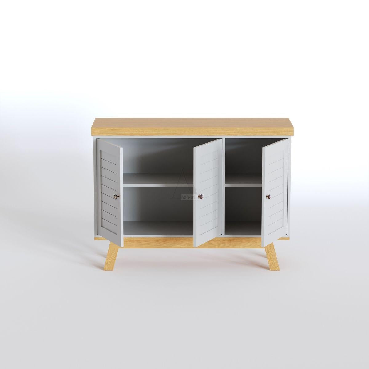 JOLIN | שידת אחסון כפרית עם דלתות תריס - שידה