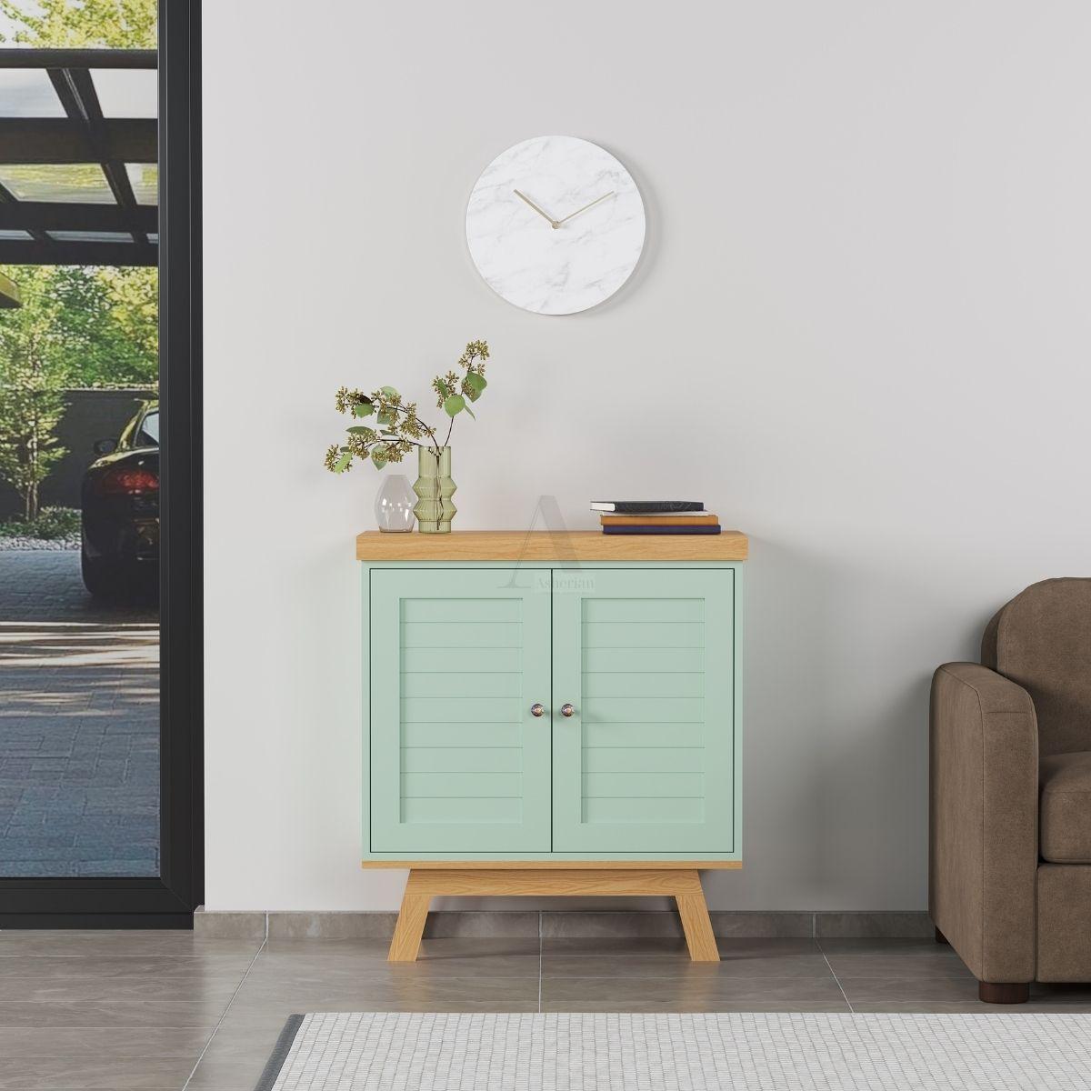 JOLIN | שידת אחסון כפרית עם דלתות תריס - שידה