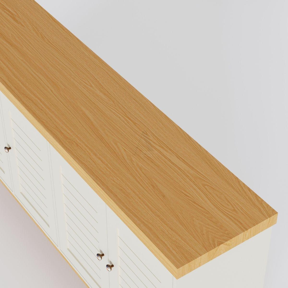 JOLIN | שידת אחסון כפרית עם דלתות תריס - שידה