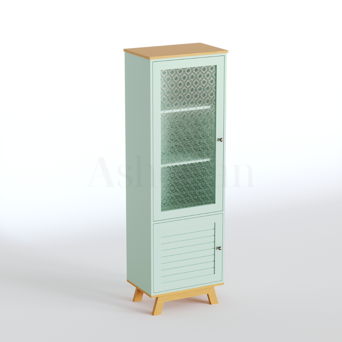 JOLY | ויטרינה כפרית עם זכוכית סבתא - ארון