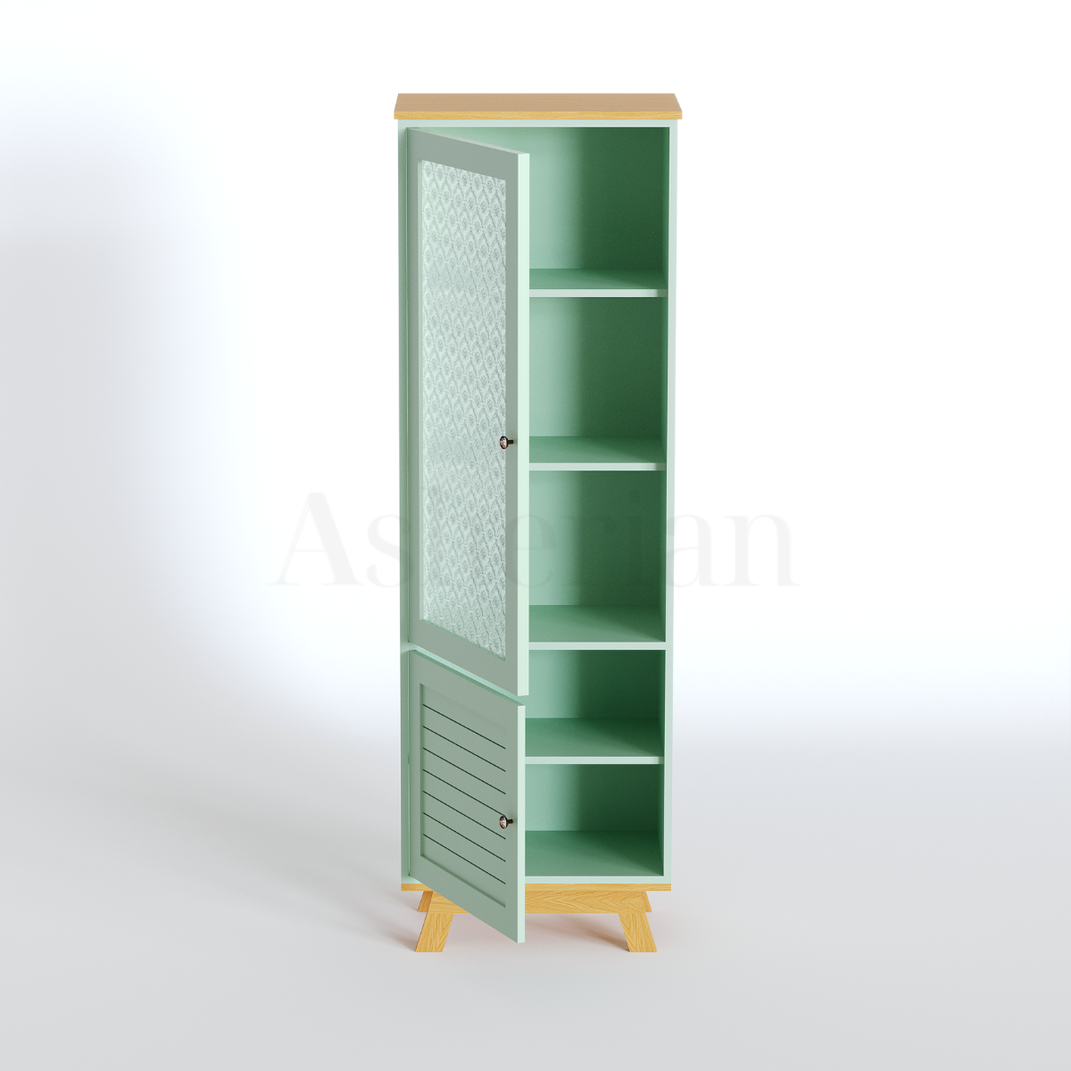 JOLY | ויטרינה כפרית עם זכוכית סבתא - ארון