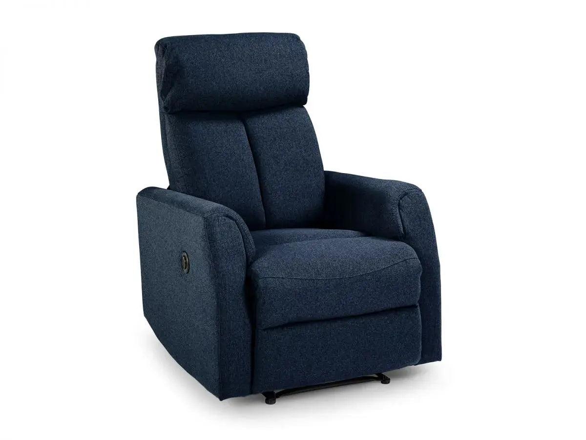 TENERIFE | כורסת טלויזיה חשמלית מבד טנריף ד״ר גב - חשמלי כחול כהה  - אשריאן | ASHERIAN