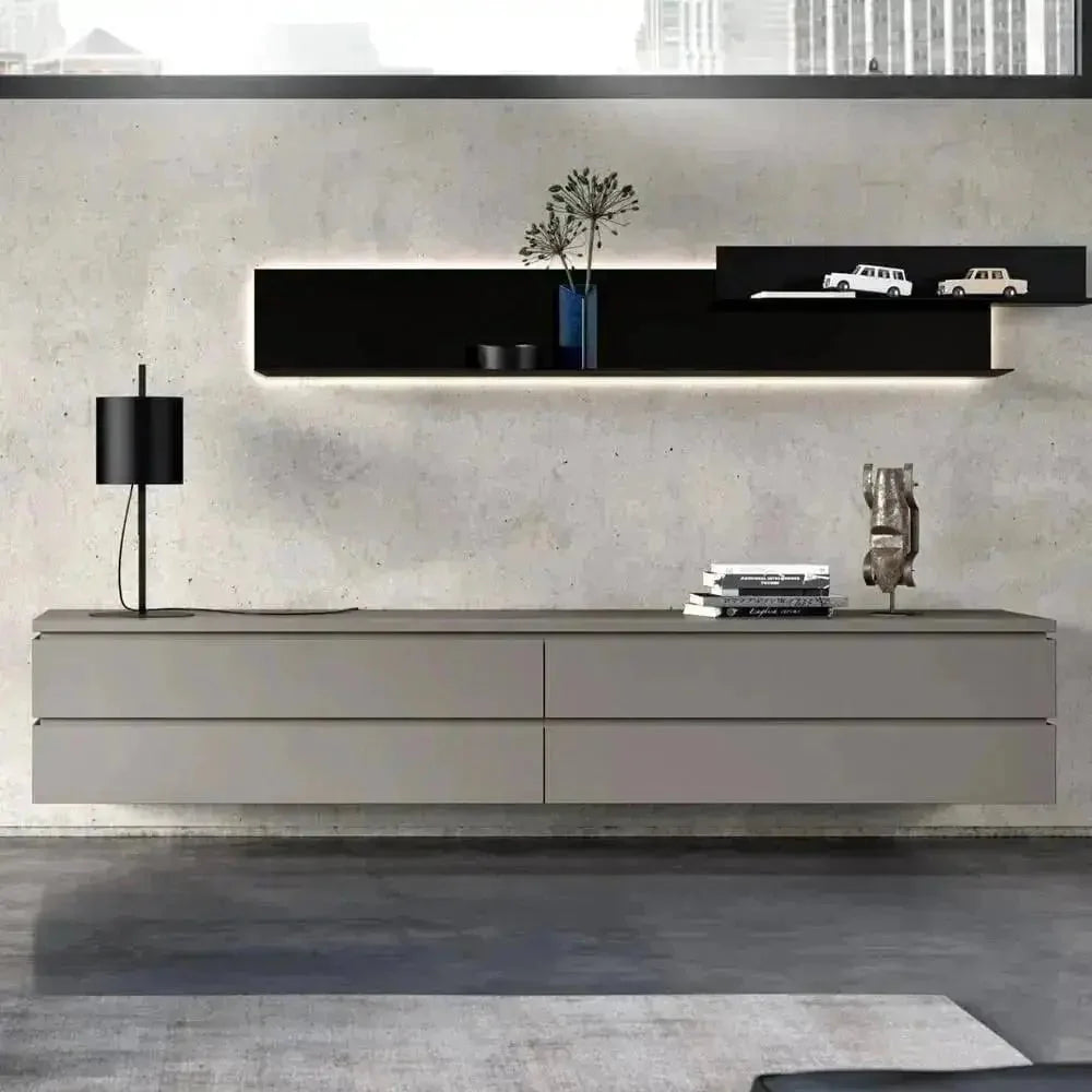 Leonardo | מזנון תלוי בעיצוב יוקרתי לסלון -    - אשריאן | ASHERIAN