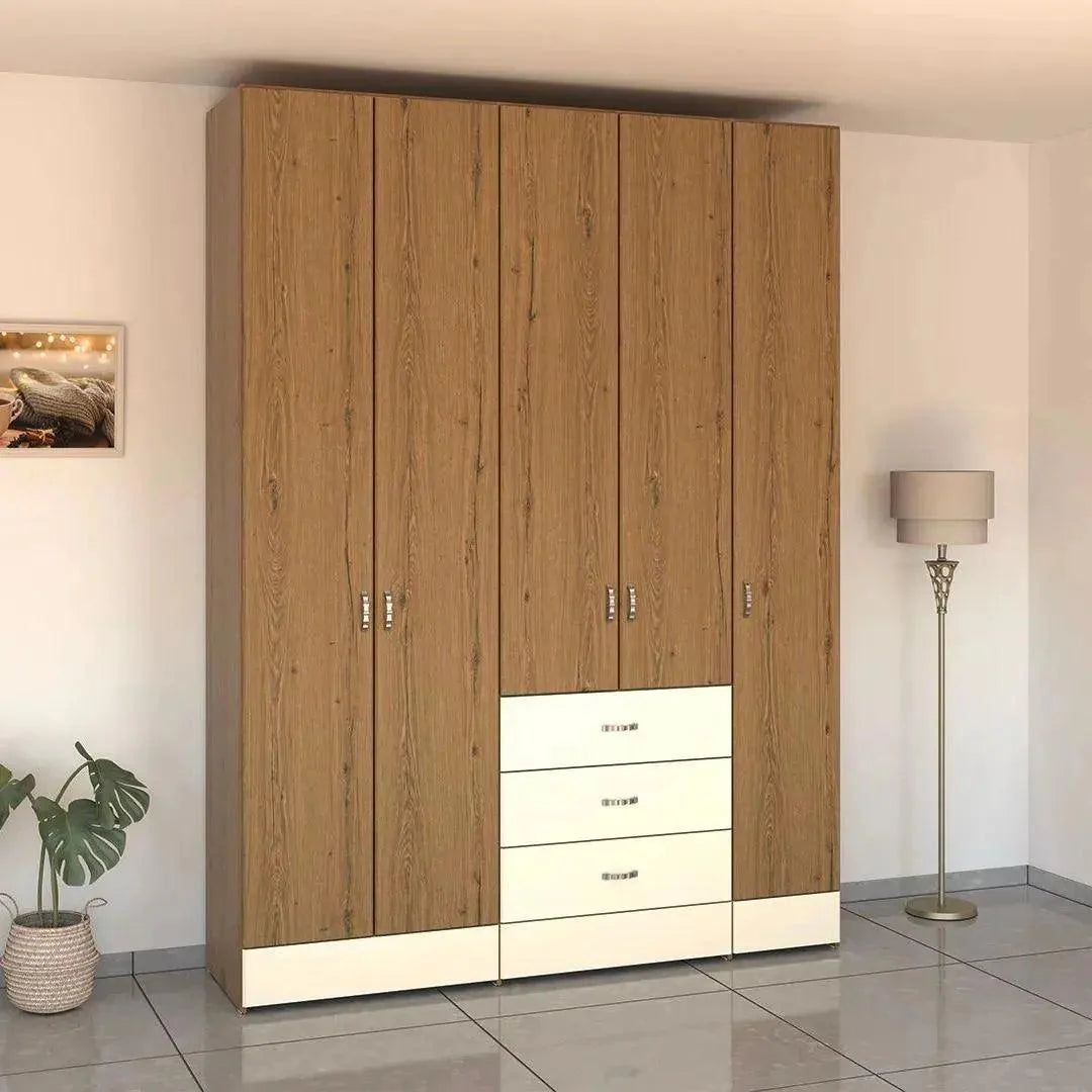 Mor | ארון פתיחה עד התקרה עם מגירות - 200 ס״מ - 5 דלתות   - אשריאן | ASHERIAN