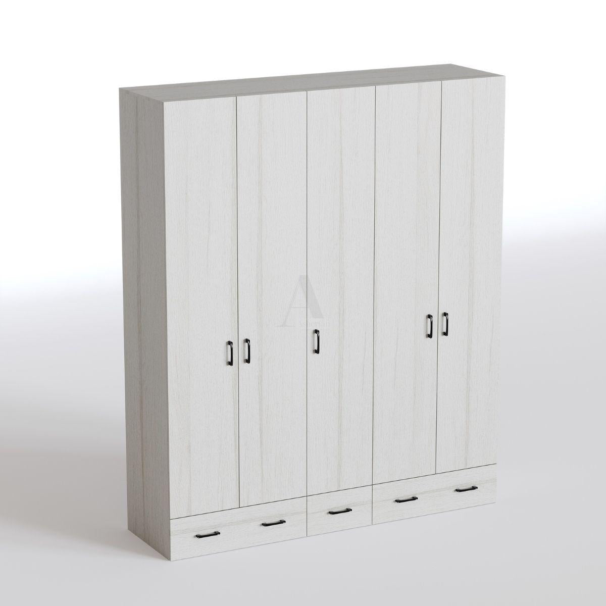 MORAN | ארון בגדים דלתות פתיחה ומגירות איכותי מסנדוויץ’ - 200 ס״מ - 5