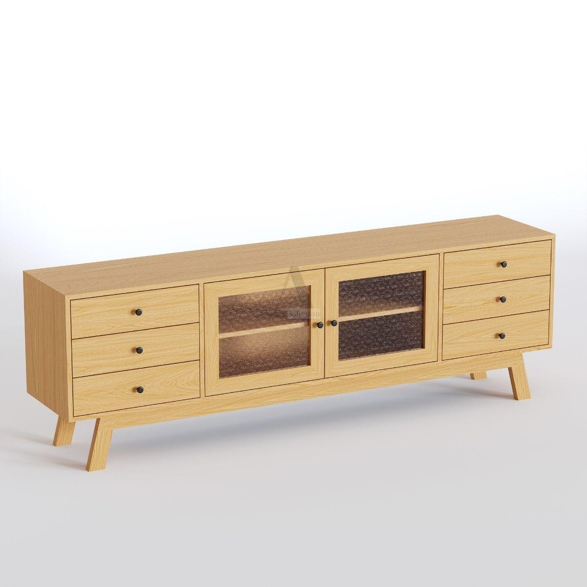 NANNY | מזנון רטרו־וינטאג׳ עם מגירות וזכוכית סבתא