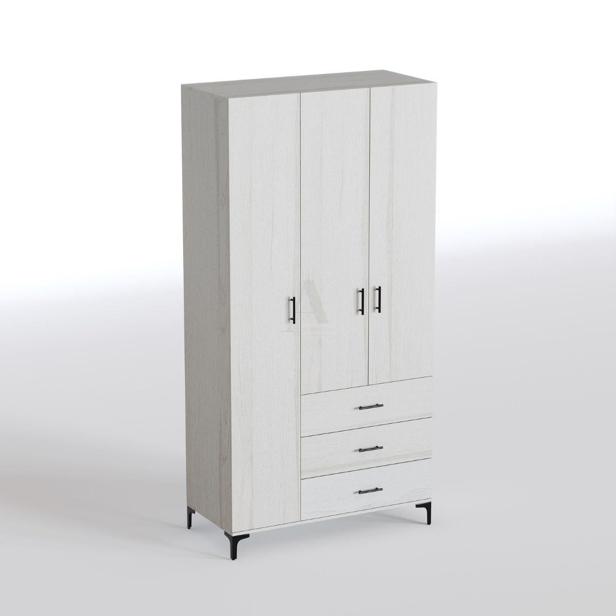 NEVO | ארון דלתות פתיחה מסנדוויץ’ עם מגירות ובמה - 120 ס״מ - 3