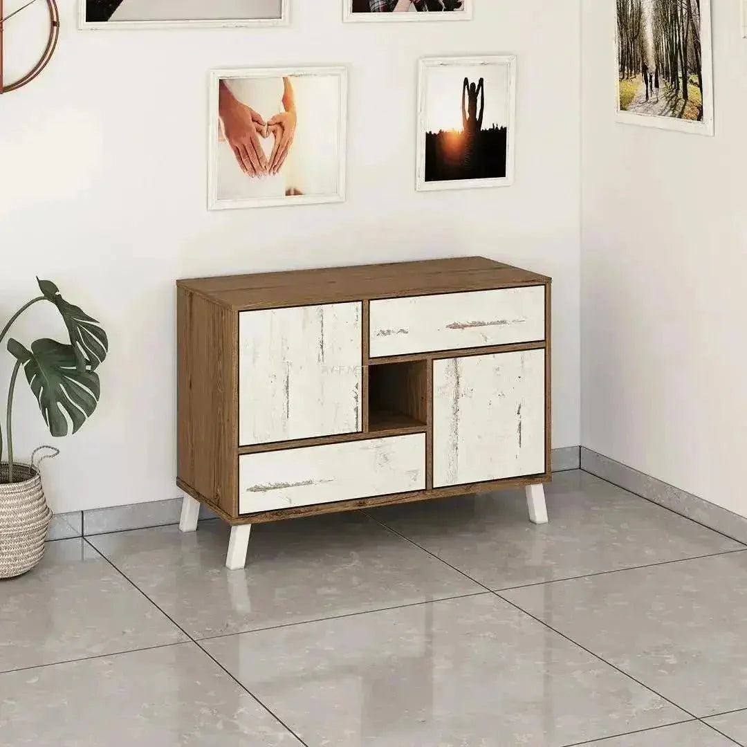 NITZAN | שידת אחסון מעוצבת עם תא פתוח -    - אשריאן | ASHERIAN