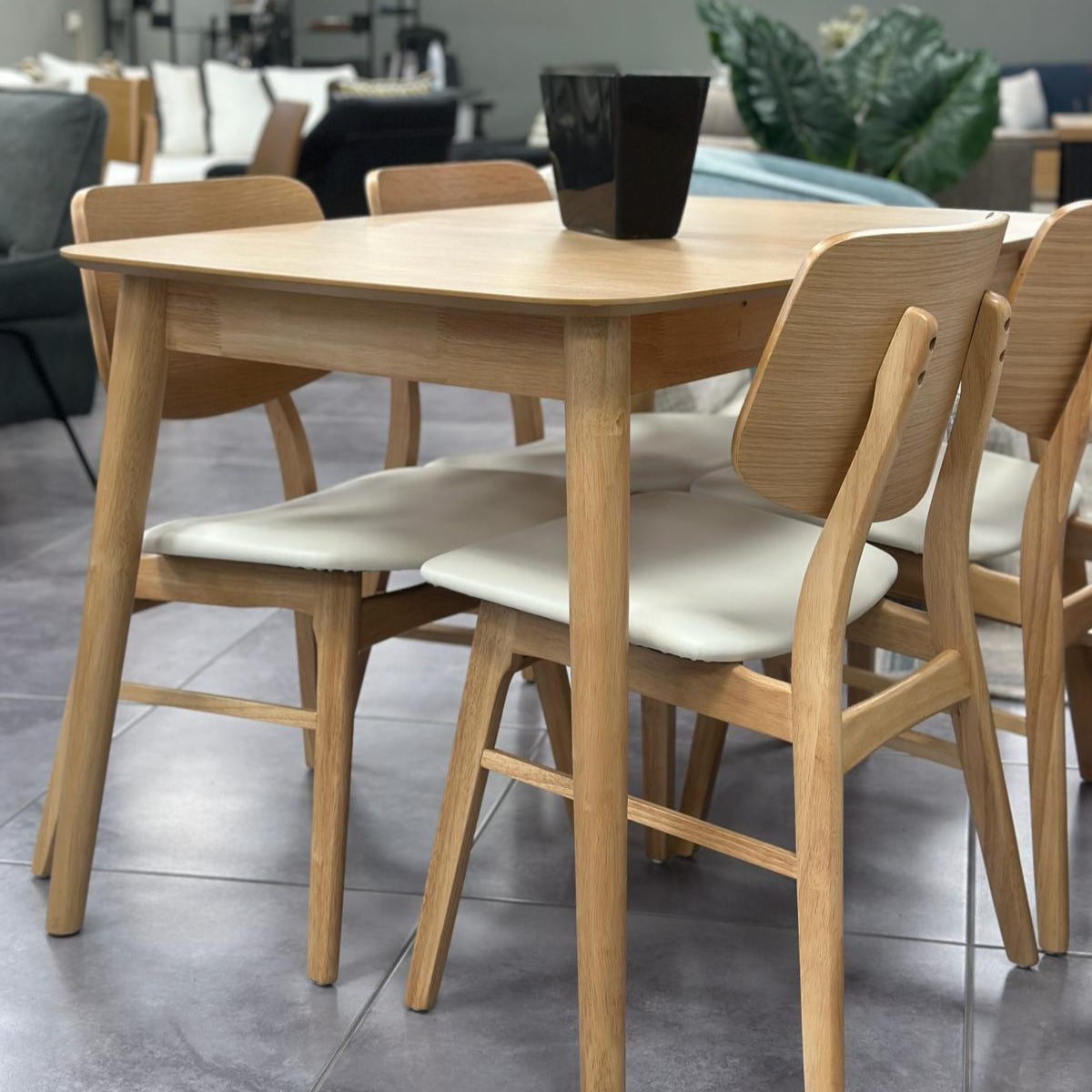 PETRA | שולחן אוכל מלבני בלוק סקנדינבי ייחודי עם הגדלה -    - אשריאן | ASHERIAN