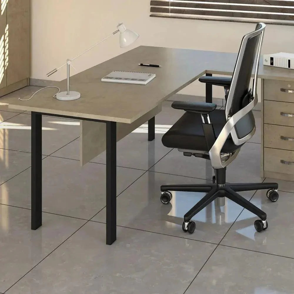 RAM | שולחן עבודה פינתי מאסיבי ובמראה מודרני וייחודי -    - אשריאן | ASHERIAN