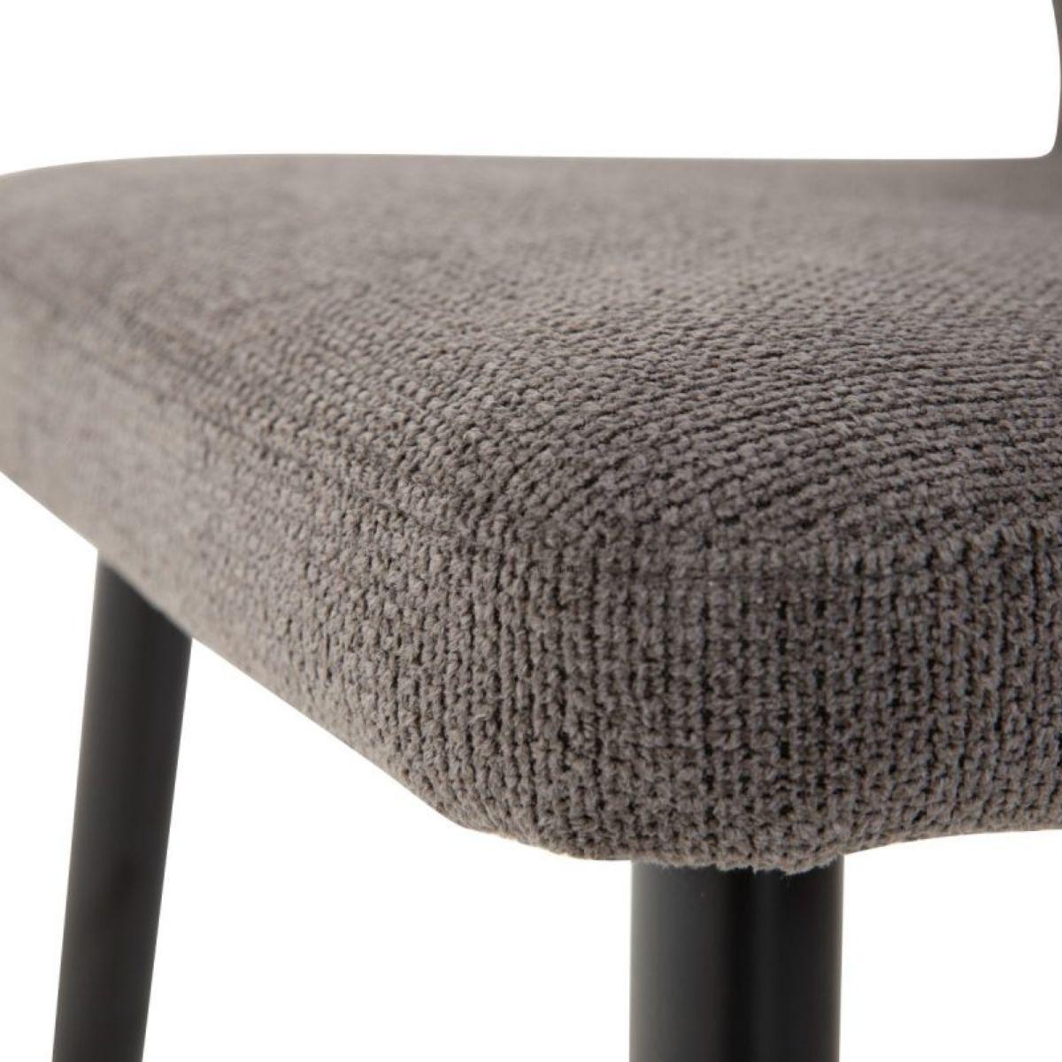 RAY | כסא אוכל מודרני עם ריפוד משולב בד ודמוי עור