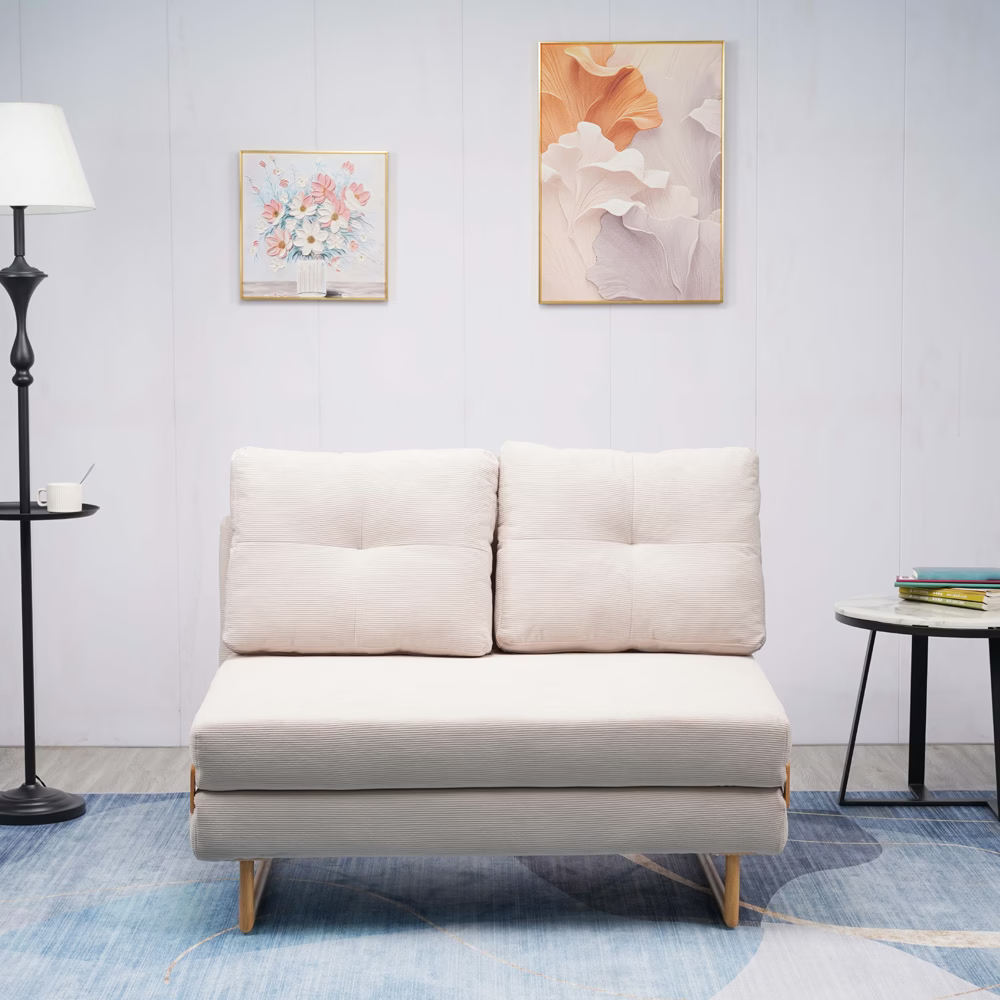 REST 3 | ספה תלת מושבית נפתחת למיטה עם רגלי עץ