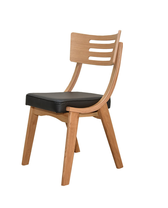RIO | כסא עץ מכופף לפינת אוכל עם מושב מרופד