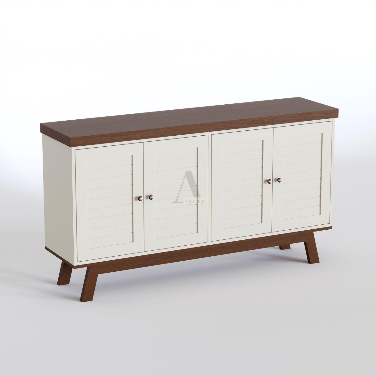 JOLIN | שידת אחסון כפרית עם דלתות תריס - שידה