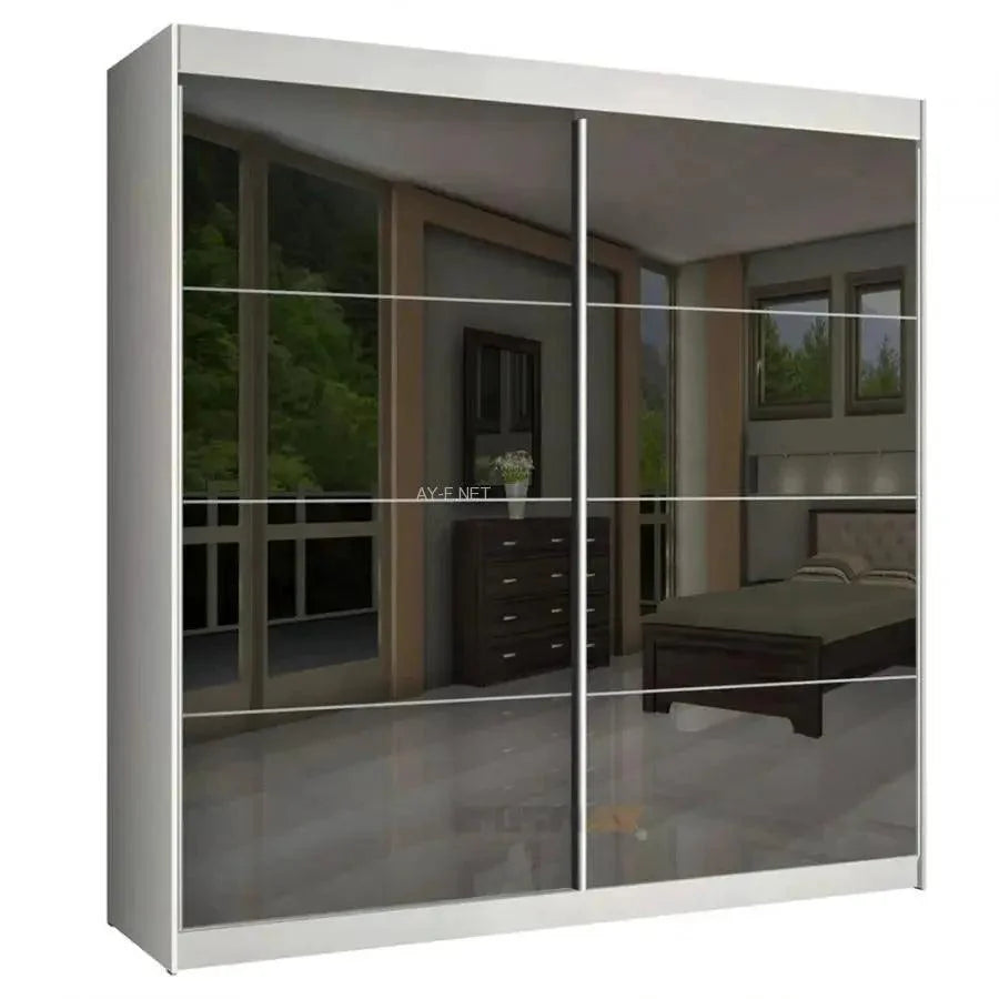 SOHO | ארון הזזה איכותי עם 2 דלתות מראות כהות MDF -    - אשריאן | ASHERIAN