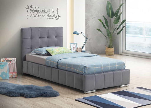 Noga | מיטת יחיד בעיצוב קלאסי בריפוד בד - אשריאן | ASHERIAN