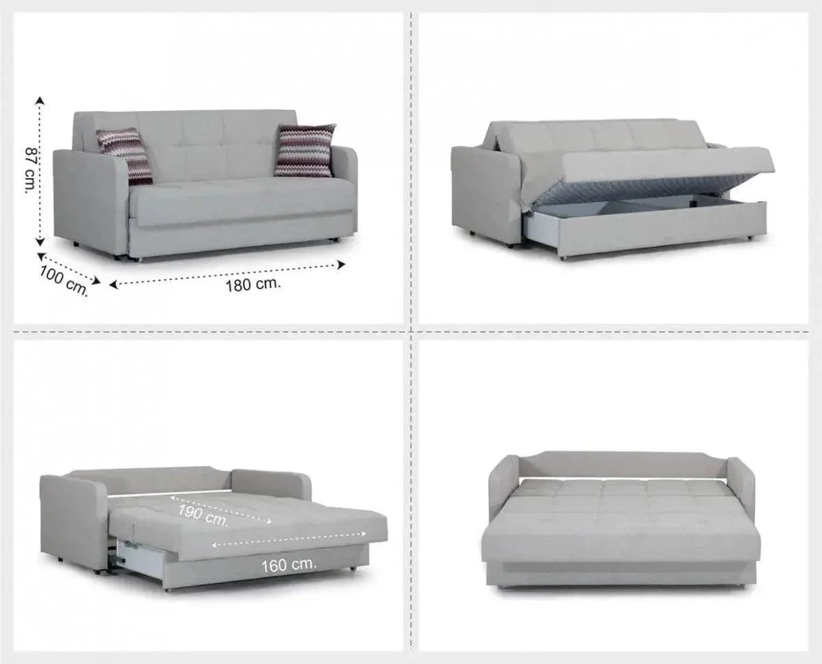 Stella | ספה דו מושבית מרווחת נפתחת למיטה -    - אשריאן | ASHERIAN