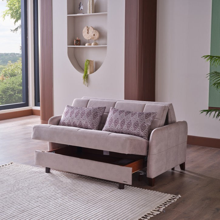 TANGO | ספה דו נפתחת למיטה זוגית עם אחסון