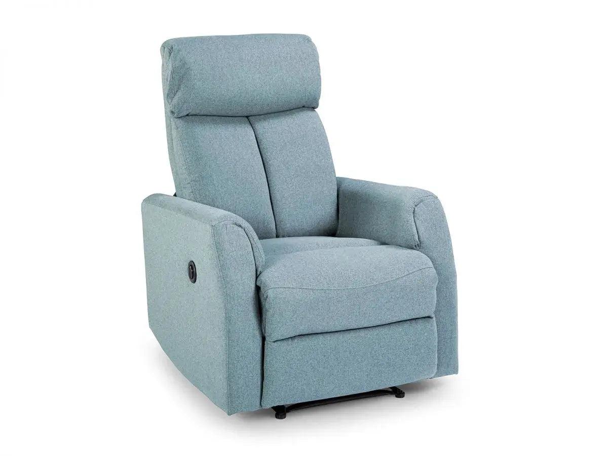 TENERIFE | כורסת טלויזיה חשמלית מבד טנריף ד״ר גב - חשמלי אפור כחול  - אשריאן | ASHERIAN