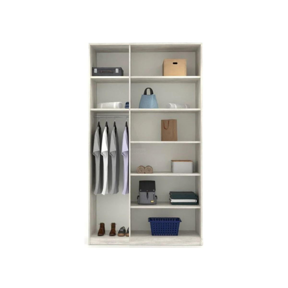 ארון 3 דלתות פתיחה מדפים ותליה