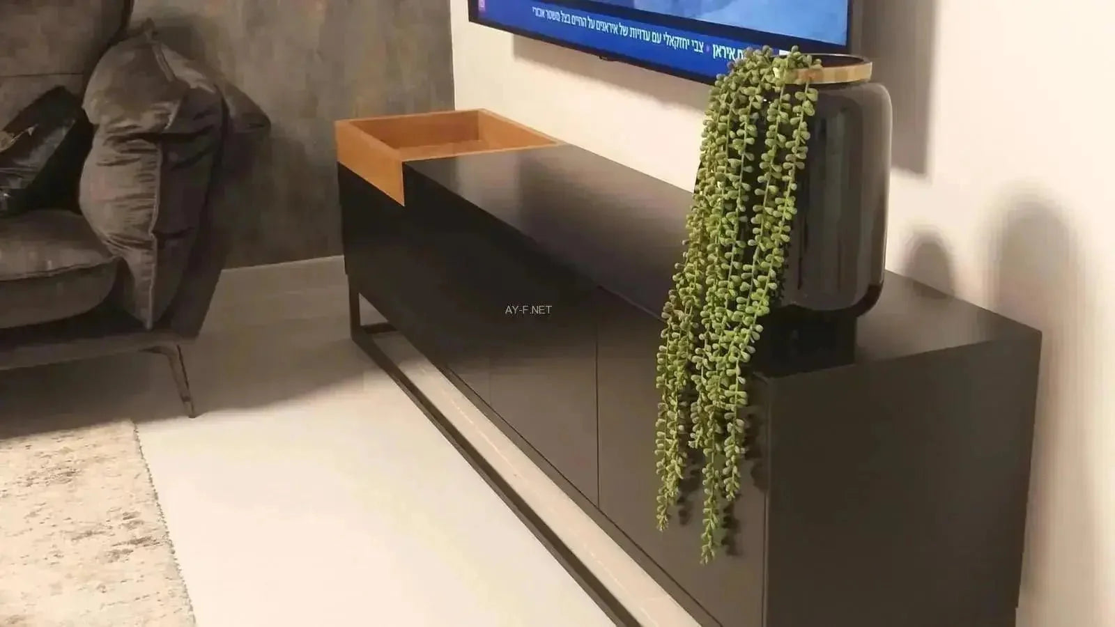 TRAY | סט מזנון עם 2 שולחנות מגש לסלון -    - אשריאן | ASHERIAN