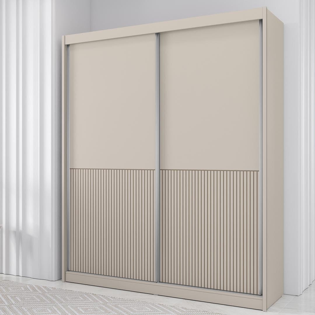 VIGO | ארון הזזה מודרני מעוצב בהתאמה אישית עם חזית חריטה