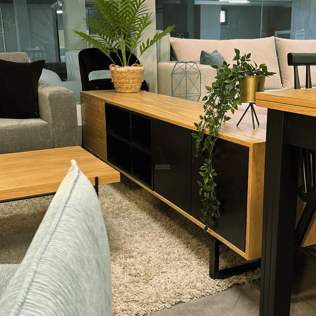 VINA | מזנון מודרני לסלון עם כוורת פתוחה -    - אשריאן | ASHERIAN