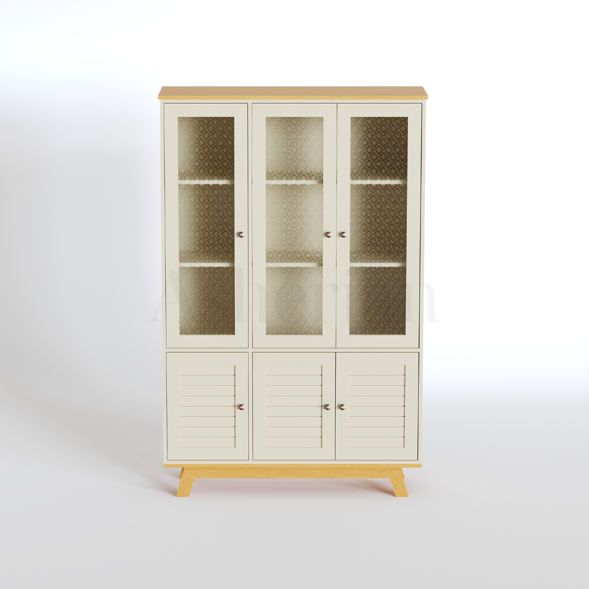 JOLY | ויטרינה כפרית עם זכוכית סבתא - ארון